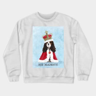 His Majesty King Charles Coronation Souvenir on Blue Crewneck Sweatshirt